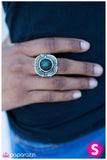 Paparazzi "Target Practice" Blue Ring Paparazzi Jewelry