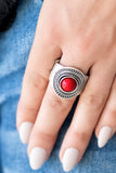 Paparazzi "Target Trance" Red Ring Paparazzi Jewelry