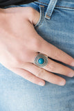 Paparazzi "Target Trance" Blue Ring Paparazzi Jewelry