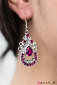 Paparazzi "Teardrop Fantasies" Pink Earrings Paparazzi Jewelry