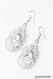 Paparazzi "Teardrop Fantasies " White Earrings Paparazzi Jewelry