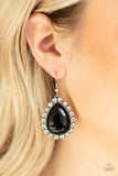 Paparazzi "Teardrop Trendsetter" Black Earrings Paparazzi Jewelry