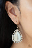 Paparazzi "Teardrop Trendsetter" White Earrings Paparazzi Jewelry