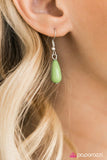 Paparazzi "TEAR-rifically Terrific" Green Necklace & Earring Set Paparazzi Jewelry