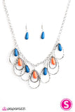 Paparazzi "TEAR-rifically Terrific" Multi Necklace & Earring Set Paparazzi Jewelry