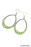 Paparazzi "Tears of My Enemies - Green" earring Paparazzi Jewelry
