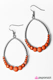 Paparazzi "Tears of My Enemies - Orange" earring Paparazzi Jewelry