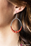 Paparazzi "Tears of My Enemies - Orange" earring Paparazzi Jewelry