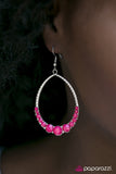 Paparazzi "Tears of My Enemies - Pink" earring Paparazzi Jewelry