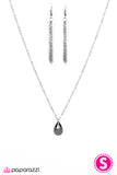 Paparazzi "Tempest Treasure" Black Necklace & Earring Set Paparazzi Jewelry