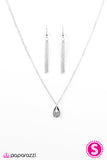 Paparazzi "Tempest Treasure" White Necklace & Earring Set Paparazzi Jewelry