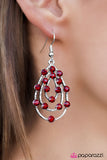 Paparazzi "Tempting Tempest" Red Earrings Paparazzi Jewelry