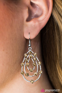 Paparazzi "Tempting Tempest" Brown Earrings Paparazzi Jewelry