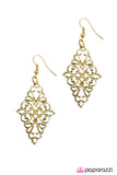 Paparazzi "Tender Is The Night - Gold" earring Paparazzi Jewelry