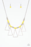 Paparazzi "Terra Nouveau" Yellow Necklace & Earring Set Paparazzi Jewelry
