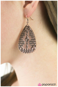 Paparazzi "Tex-Mex" Copper Earrings Paparazzi Jewelry