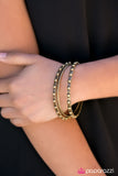 Paparazzi "Texture Trek - Brass" bracelet Paparazzi Jewelry