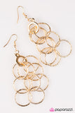 Paparazzi "That Rings A Bell - Gold" earring Paparazzi Jewelry