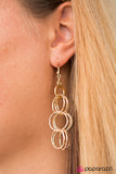 Paparazzi "That Rings A Bell - Gold" earring Paparazzi Jewelry