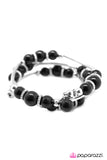 Paparazzi "Thats a Wrap! - Black" bracelet Paparazzi Jewelry