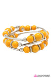 Paparazzi "Thats A Wrap! - Yellow" bracelet Paparazzi Jewelry