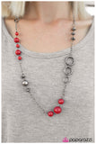 Paparazzi "That Thing You Do" Red Necklace & Earring Set Paparazzi Jewelry