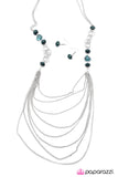 Paparazzi "The 8th Wonder" Blue Necklace & Earring Set Paparazzi Jewelry