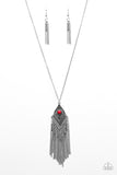 Paparazzi "The Adventure Begins - Red" necklace Paparazzi Jewelry