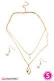 Paparazzi "The Aristocrat" Gold Necklace & Earring Set Paparazzi Jewelry