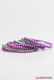 Paparazzi "The BEAD Goes On" Purple Bracelet Paparazzi Jewelry