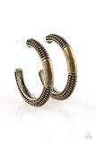 Paparazzi "The BEAST Of The BEAST - Brass" earring Paparazzi Jewelry