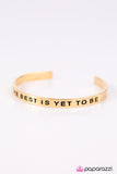 Paparazzi "The Best Is Yet To Be" Gold Bracelet Paparazzi Jewelry