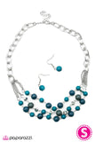 Paparazzi "The Best Is Yet To Come" Blue Necklace & Earring Set Paparazzi Jewelry