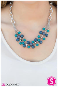 Paparazzi "The Best Is Yet To Come" Blue Necklace & Earring Set Paparazzi Jewelry