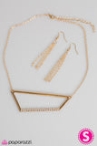 Paparazzi "The Big Dipper" Gold Necklace & Earring Set Paparazzi Jewelry