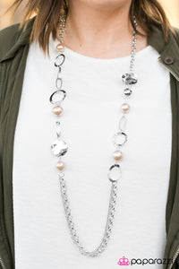 Paparazzi "The Big Time" Brown  Necklace & Earring Set Paparazzi Jewelry
