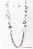 Paparazzi "The Big Time" White Necklace & Earring Set Paparazzi Jewelry