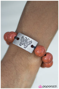 Paparazzi "The Butterfly Effect" Orange Bracelet Paparazzi Jewelry