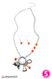 Paparazzi "The Charmed Life" Orange Necklace & Earring Set Paparazzi Jewelry