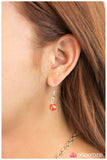 Paparazzi "The Charmed Life" Orange Necklace & Earring Set Paparazzi Jewelry