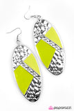 Paparazzi "The Coast Is Clear! - Green" earring Paparazzi Jewelry