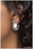Paparazzi "The Country Life" White Earrings Paparazzi Jewelry