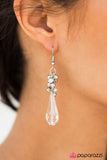 Paparazzi "The Crystal Ball" White Earrings Paparazzi Jewelry