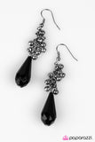 Paparazzi "The Crystal Ball" Black Earrings Paparazzi Jewelry