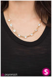 Paparazzi "The Diamond Anniversary" Gold Necklace & Earring Set Paparazzi Jewelry