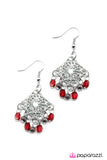 Paparazzi "The Dreamer - Red" earring Paparazzi Jewelry