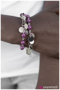 Paparazzi "The Dream Team" Purple Bracelet Paparazzi Jewelry