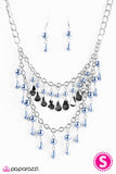 Paparazzi "The Drop Top - Blue" Necklace & Earring Set Paparazzi Jewelry