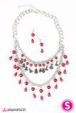 Paparazzi "The Drop Top - Red" Necklace & Earring Set Paparazzi Jewelry