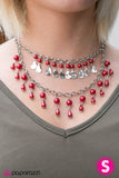 Paparazzi "The Drop Top - Red" Necklace & Earring Set Paparazzi Jewelry